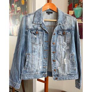 STS Blue - Distressed Denim Jacket in Light Wash